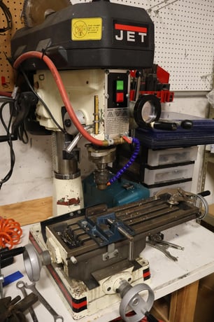 Jet #JMD-15, Mill/Drill Combination Machine, 14" X, 6" Y, 7.5" x 23" table, 14.5" swing, 2.5" face mill, 1" - Image 1