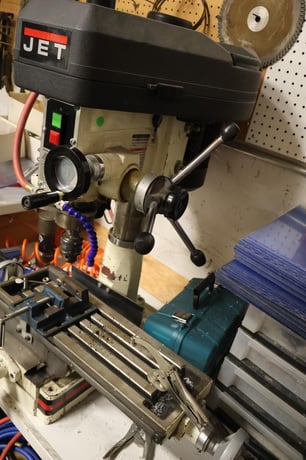 Jet #JMD-15, Mill/Drill Combination Machine, 14" X, 6" Y, 7.5" x 23" table, 14.5" swing, 2.5" face mill, 1" - Image 3