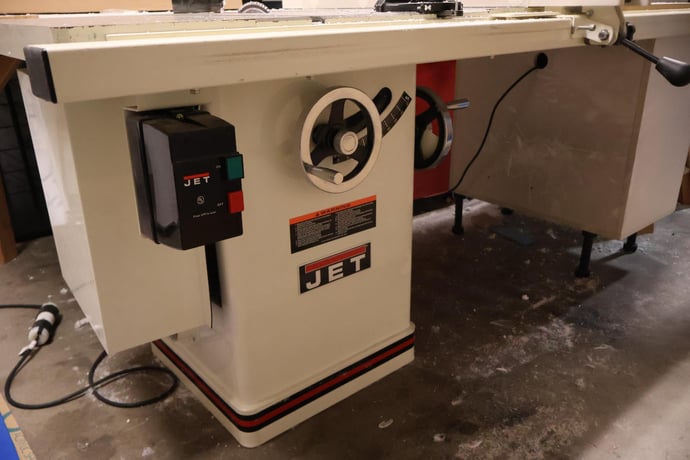 Jet #JTAS-10XL-1, Tilting Arbor Table Saw, 10" blade diameter, 27" x 40" table, 5/8" arbor diameter, 3" depth - Image 9