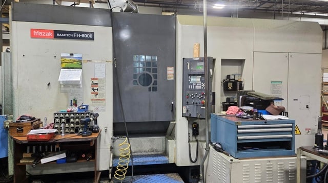 Mazak #FH-6000, 4-Axis Horizontal Machining Center, 19.7" x 19.7" pallets, 31.5" X/Y/Z, 40 HP, 7000 RPM, CAT - Image 1