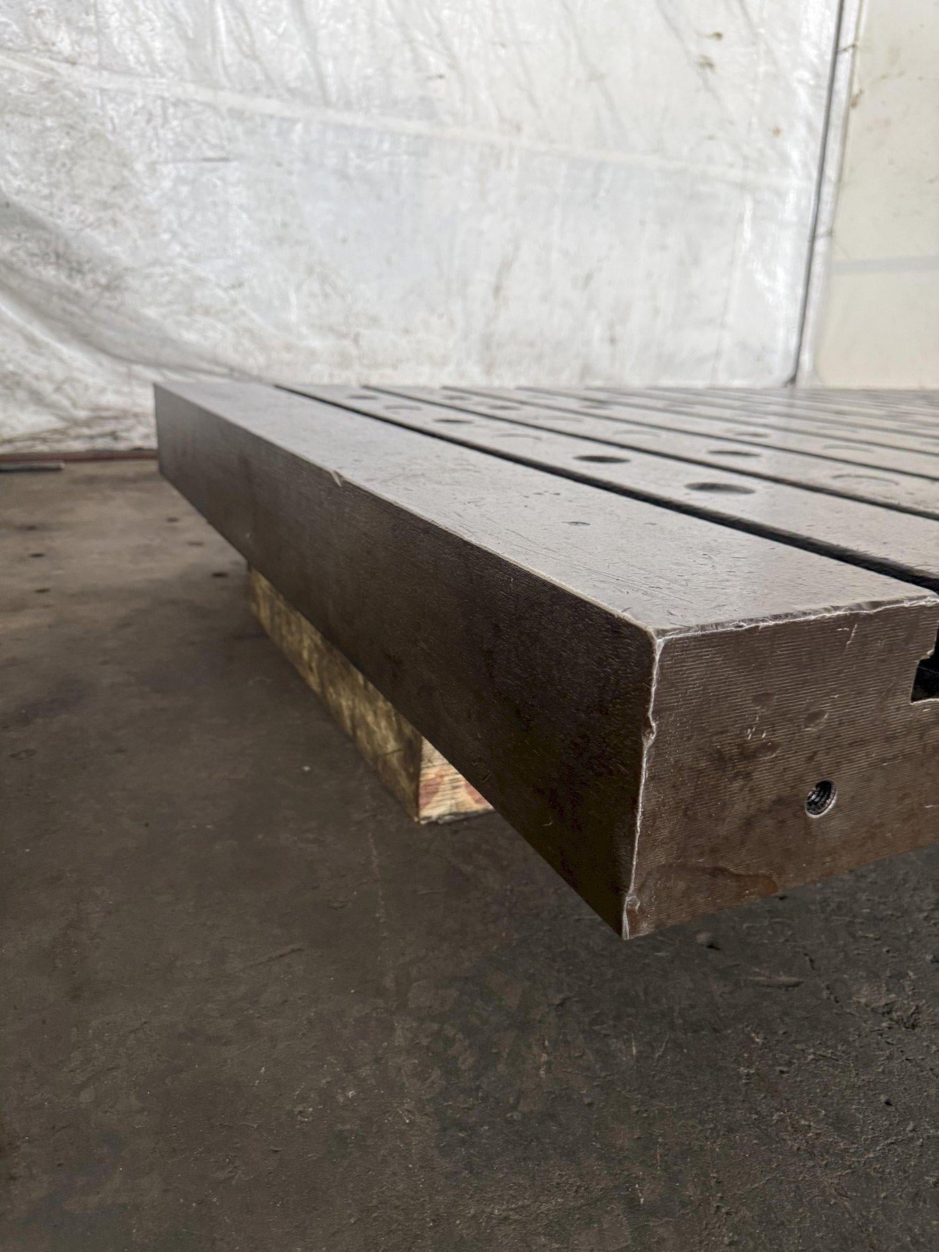 74" L x 50" width x 6" H, T-slot Bolster Plate, (11) t-slots, 6" centers, 6" thickness - Image 5
