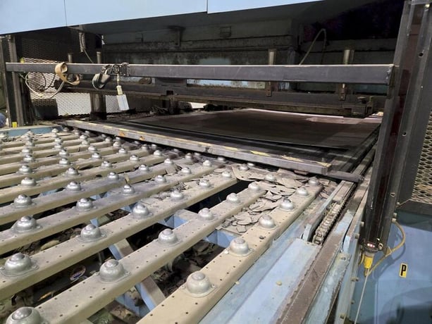 500 Ton, Bruno #FH500, Die Cutting Press, 112" x 70" bed, 10 stroke, 13" open height, 2 SPM, 480 V. - Image 6
