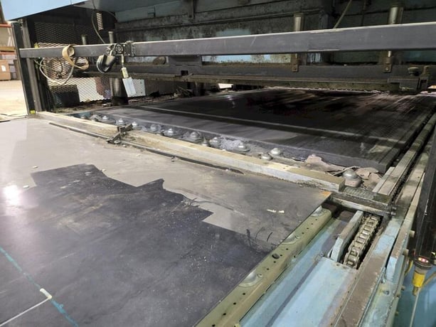 500 Ton, Bruno #FH500, Die Cutting Press, 112" x 70" bed, 10 stroke, 13" open height, 2 SPM, 480 V. - Image 8