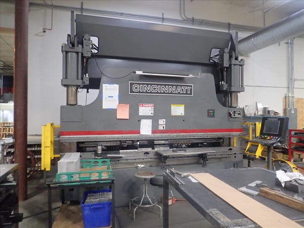 175 Ton, Cincinnati #Proform-175PF-10, CNC hydraulic press brake, 12' overall, ISB laser curtains, 2014 - Image 2