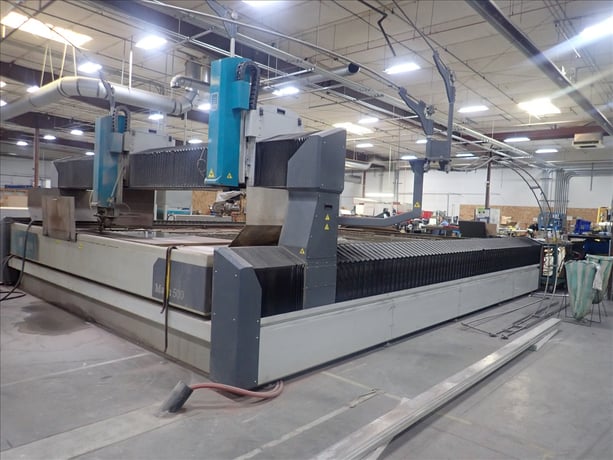 Flow #Mach-500, CNC waterjet, twin head, 16' x 20' table, Hyperjet 87,000 PSI intensifier, Advantech touch - Image 1