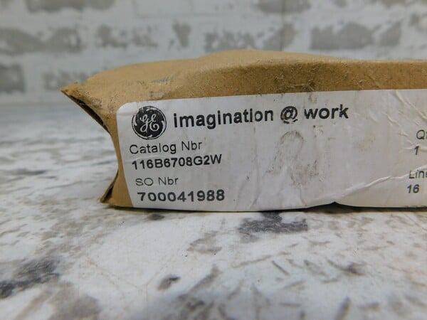 General Electric #116B6708G2W, pilot indicator light, ET-16, 48 Volts DC, incandescent, dome lens, metal - Image 2