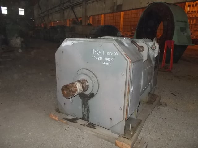 940 HP 500/1000 RPM General Electric, Frame CD6881, TEWAC, shunt, 600 VA, 240 VF - Image 2