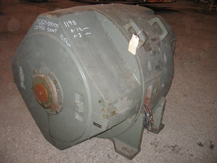 500 HP 650/1200 RPM General Electric, Frame CD7452, DPFG, shunt, 500 VA (2 available) - Image 2