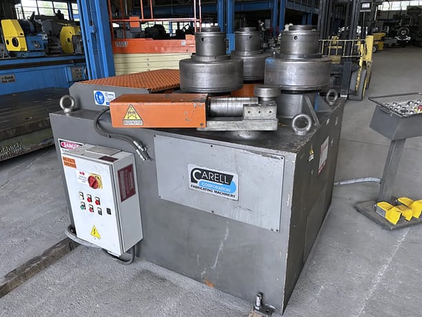 4" x 1/2" Comac #308HV4, Angle Bending Roll, 15.4" diameter roll, 4.75" diameter shaft, 20 HP, 2011 - Image 3