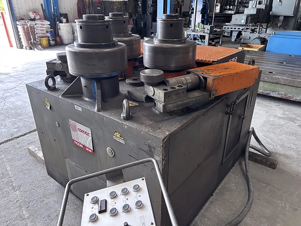 4" x 1/2" Comac #308HV4, Angle Bending Roll, 15.4" diameter roll, 4.75" diameter shaft, 20 HP, 2011 - Image 4