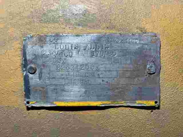 60 HP 1100 RPM Louis Allis, Frame 405X, TENV, 230 Volts - Image 2