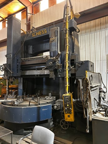 78" Schiess vertical turret lathe has - Image 2