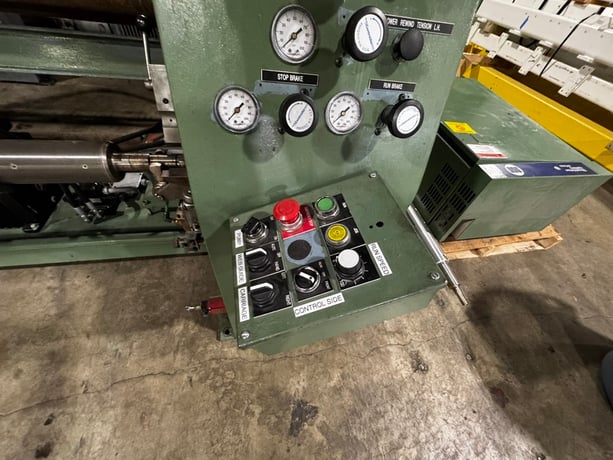 Dusenbery #635-BL, Duplex Slitter Rewinder, 62" working width, 40" max. unwind diameter, 24" max. rewind - Image 5