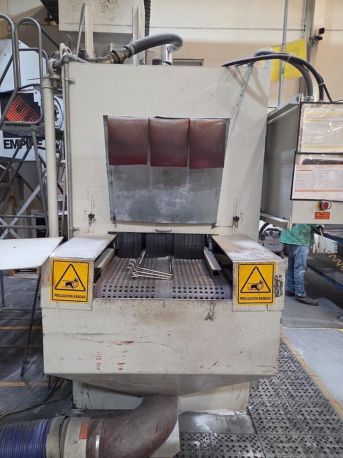 Empire #IL-4884-RS, Rotary Head Air Blast Conveyor, 9 nozzles, rubber belt conveyor, Sure-Flo media - Image 3