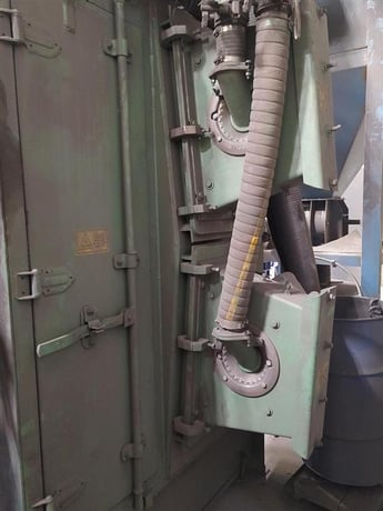 Goff #2460S, Spinner Hanger Wheel Shot Blast Machine, (2) 7.5 HP blast wheels - Image 2