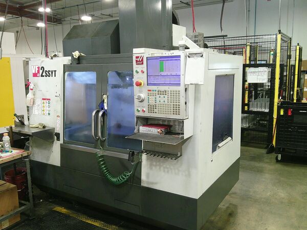 Haas #VF-2SSYT, 4th Axis CNC vertical machining center, 30" X, 20" Y, 20" Z, 12000 RPM, 24 automatic tool - Image 1