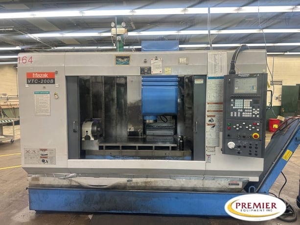 Mazak #VTC-200B, CNC vertical machining center with rotary table, Mazatrol Fusion 640M Control, 44" X, 20" Y - Image 1