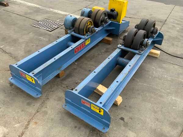 10 Ton, Webb #T-18, 20000 lb. tank turning rolls, pendant Control, 1 HP, 2018 - Image 9
