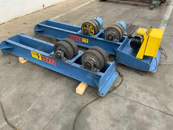 10 Ton, Webb #T-18, 20000 lb. tank turning rolls, pendant Control, 1 HP, 2018 - Image 10
