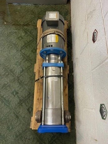 55 GPM, Goulds #3SVA1K2GO, Vertical Multi-Stage Pump, Stainless Steel, 7 stage, 7.5 HP Baldor motor @ 3450 - Image 8