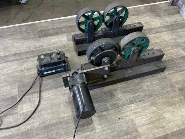 Home Made 400 lb. tank turning rolls, 8" wheel diameter, 2" wheel width, forward/reverse, 1/4 HP - Image 6