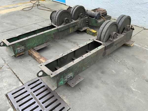 5 Ton, Ransome #AIRR, 10000 lb. power rollers, pendant Control, 1 HP, rubber wheels, 1981 - Image 8