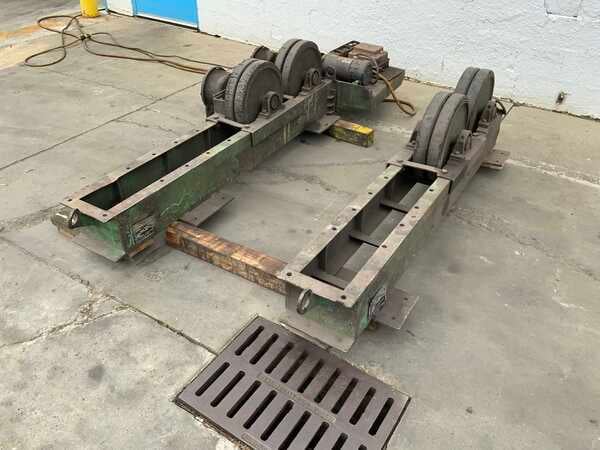 5 Ton, Ransome #AIRR, 10000 lb. power rollers, pendant Control, 1 HP, rubber wheels, 1981 - Image 9
