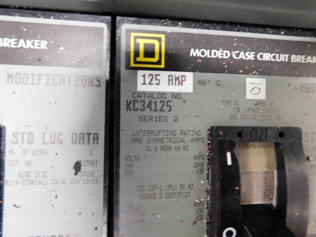 800 Amp. Square D, HCW-12-240262480, I-Line panelboard, 208Y/120 Volts, 3 phase, 4 W., 800 Amp. main breaker - Image 8