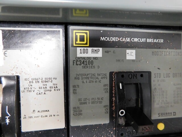 800 Amp. Square D, HCW-12-240262480, I-Line panelboard, 208Y/120 Volts, 3 phase, 4 W., 800 Amp. main breaker - Image 10