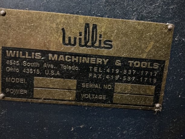 Willis #CP-1550, Microcut engine lathe, 2-1/4" hole thru spindle, inch/metric, Newall digital read out - Image 7