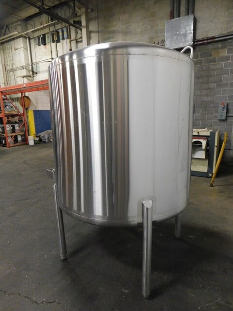 465 gallon Walker, 304 Stainless Steel tank, 15 BBL, coned top & bottom, 16" x 20" manway, CIP spray ball, 14 - Image 5
