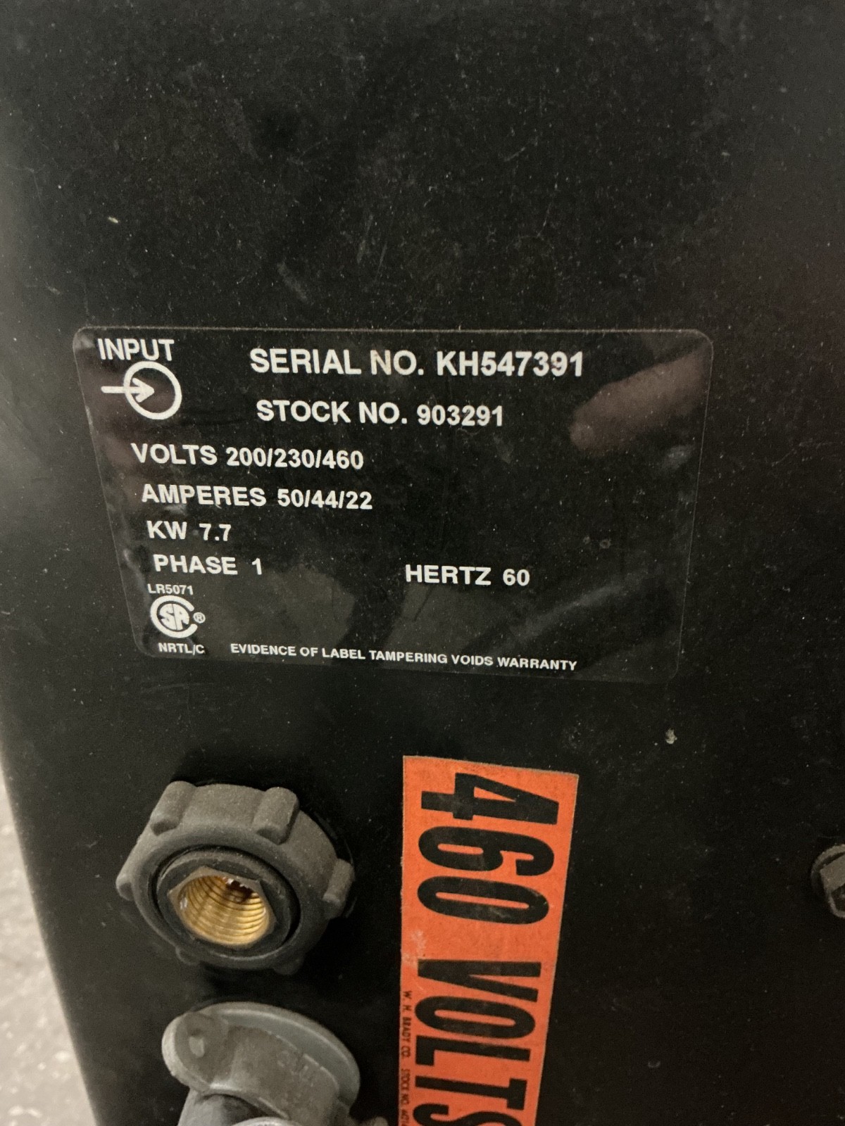 Miller #Millermatic-250, CV/DC welding power source / wire feeder, 200/230/460 V., 1 Ph., 60 Hz., 7.7 KW - Image 9