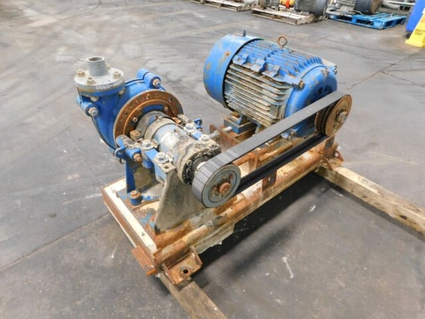 Warman #3/2-AH, slurry pump, 40 HP motor, 1780 RPM, 460 V., 3 Ph., 324T frame, TEFC, metal lined, w/ belt - Image 8