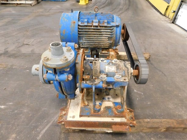 Warman #3/2-AH, slurry pump, 40 HP motor, 1780 RPM, 460 V., 3 Ph., 324T frame, TEFC, metal lined, w/ belt - Image 9