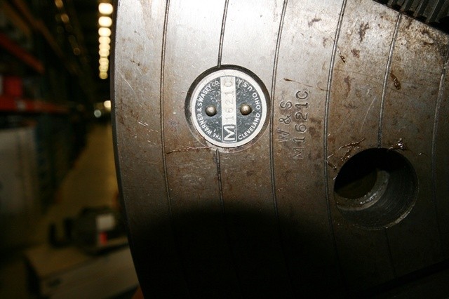 12" Warner & Swasey, 4-jaw chuck, 12" bore, #10336 - Image 7