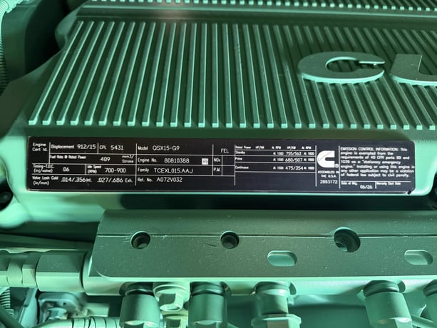 500 KW Cummins #DFEK, diesel generator set, 277/480V., 3-Ph., 60 Hz, standby, QSX15-G9 engine, EPA Tier 2 - Image 9