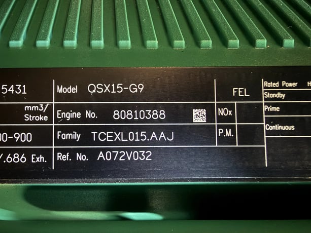 500 KW Cummins #DFEK, diesel generator set, 277/480V., 3-Ph., 60 Hz, standby, QSX15-G9 engine, EPA Tier 2 - Image 10
