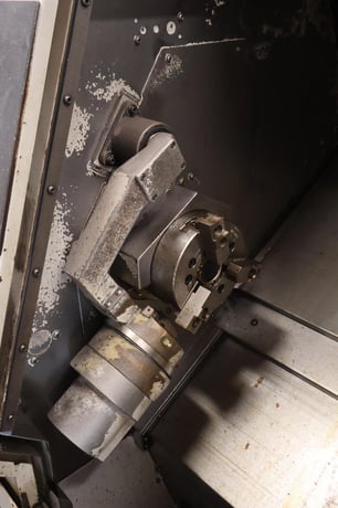 Mazak #QTN-100P, CNC turning center, 21.6" swing, 6" chuck, 3-jaw, 2" bar, 11" diameter, 12.1" length, 12 - Image 4