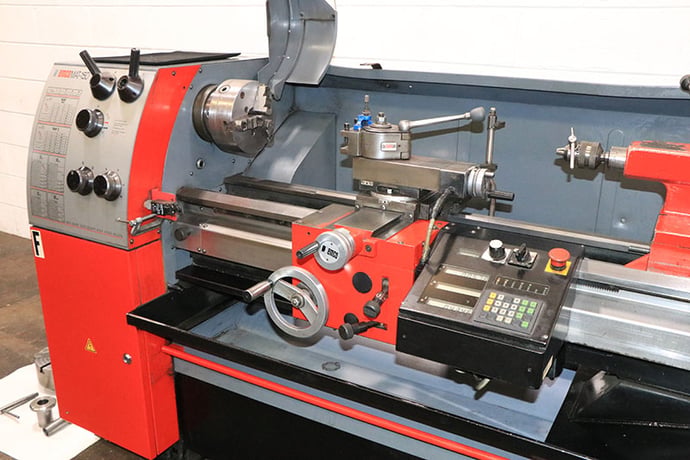 15" x 40" Emco #EM15D, Engine lathe, Vari-Speed, In/mm thread, digital read out, 4-Jaw, Toolpost, 7 HP - Image 4