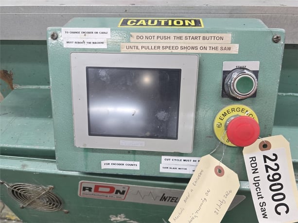RDN #7-18A, Servo Up-Cut Saw, 20" Diameter Blade, 7" outside dimension Cutting Capacity, 3 HP, 42" - Image 4