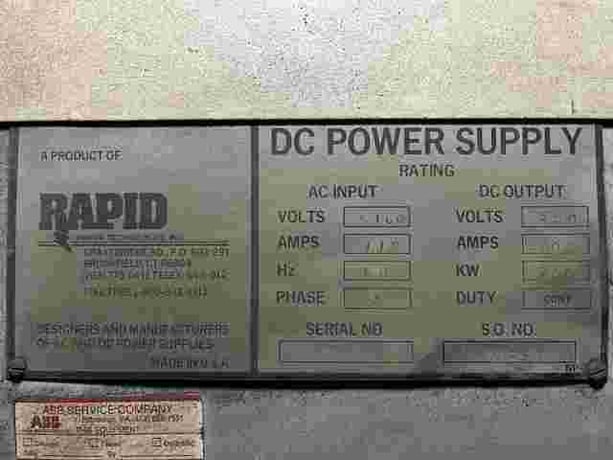 750 KW, 4160 Volts AC Input, 250 Volts DC Output, Rapid Power Technologies, AC/DC Rectifier - Image 4