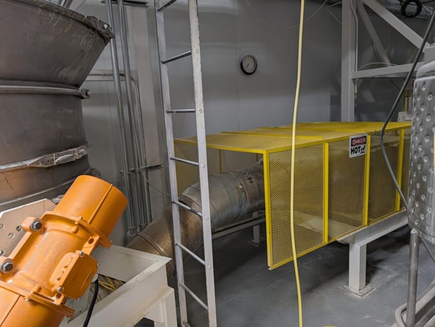 Kason #K60/72-1FBD-SS, Vibrobed fluid bed dryer, 60" diameter, 304 Stainless Steel, 2000 lbs./hr., 0.5 MM BTU - Image 2
