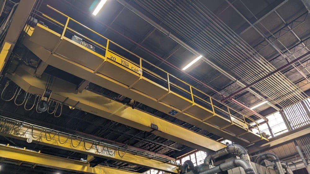 20/5 Ton, R & M/Kone, 47' 3" Span, 26' Lift, Class D, Radio Control, VFD Bridge/Trolleys, 2008 [#2757] - Image 6