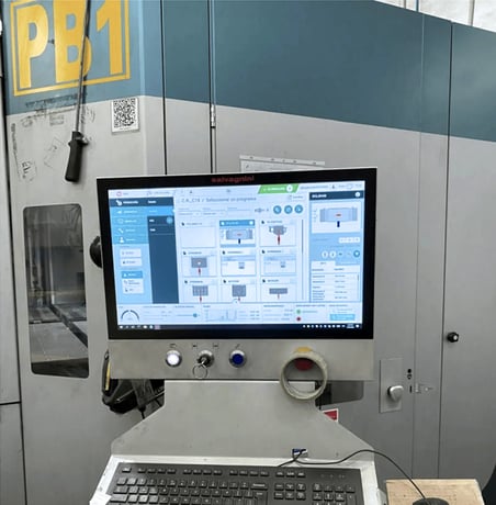 Salvagnini #P2L-2120, CNC Panel Bender, 85.8" max. bending length, 63" max. sheet width, 8" bending height - Image 4