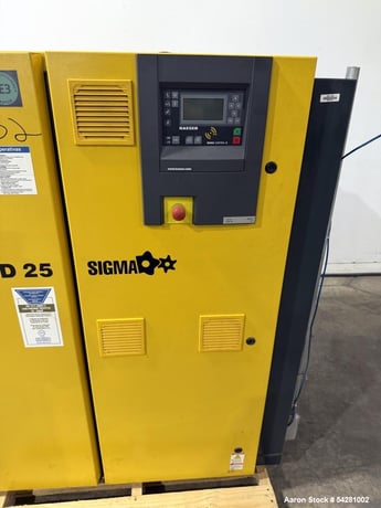 112 CFM, 125 PSIG, Kaeser #ASD-25, Industrial Rotary Screw Air Compressor, Sigma Control 2, 25 HP, 33000 load - Image 5