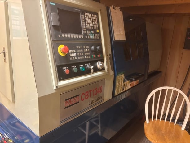 Bolton Tools #CBT-1340, CNC Lathe, 12-9/16" swing, 39-3/8" centers, 1-1/2" bore, 2500 RPM, 4 HP, 4 station - Image 2