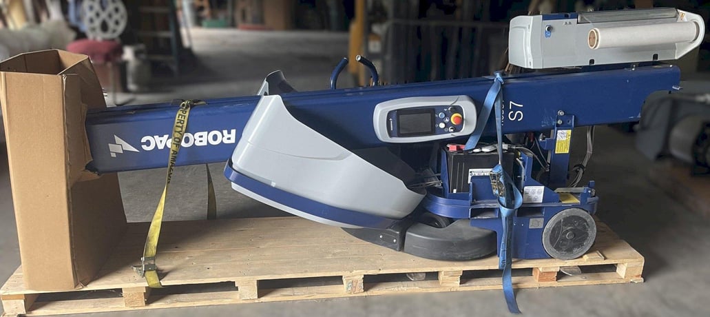 Robopac #Robot-S7, pallet stretch wrapper, 110" max load height, 30 loads/hr., 20" or 30" film width - Image 2