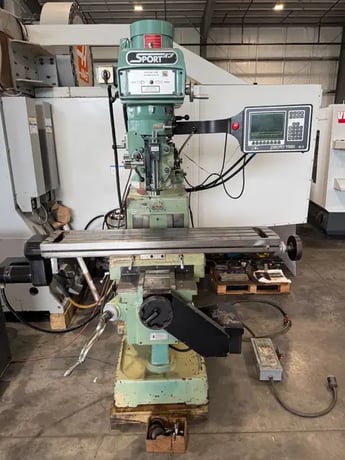 Trak #Sport-K3, CNC vertical mill, 10" x50" table, 3 HP, 32" X, 16" Y, 16" Z, 60-4200 RPM, R-8, ProtoTrak M2 - Image 2