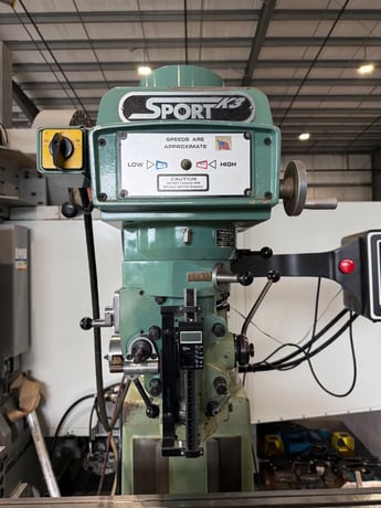 Trak #Sport-K3, CNC vertical mill, 10" x50" table, 3 HP, 32" X, 16" Y, 16" Z, 60-4200 RPM, R-8, ProtoTrak M2 - Image 6