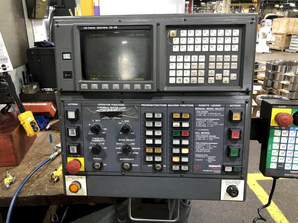 Monarch #VMC-175B, CNC vertical machining center, 30" x 76" x 44" travels, 47" Z clearance, Fanuc 15M, thru - Image 2